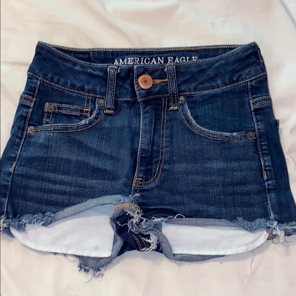 American Eagle Outfitters Dark Blue Jean Shorts